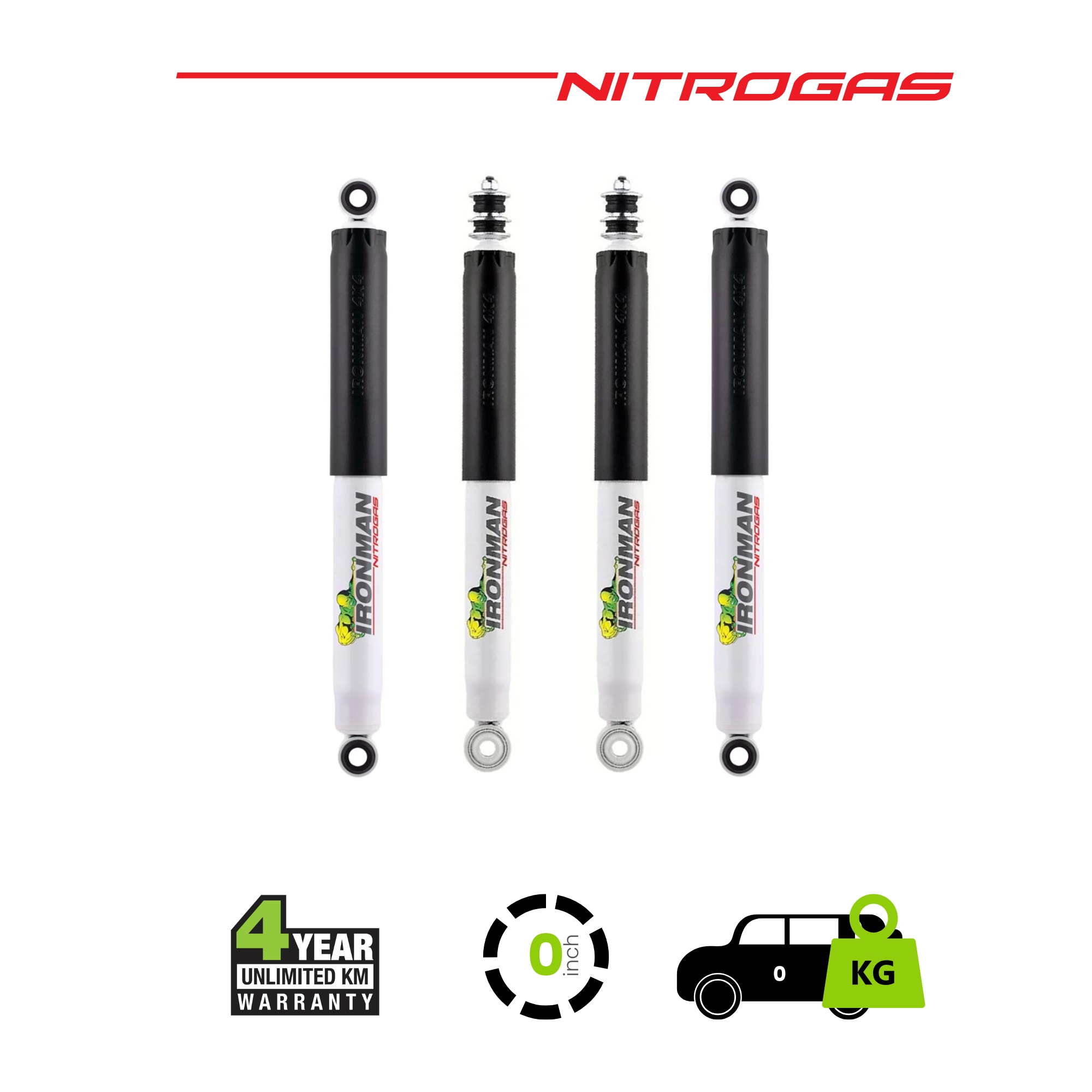 01-LC79-Nitrogas-Suspension-Kit-Without-Lift-No-Weight LC76 Nitrogas Suspension Kit Without Lift - Image 1