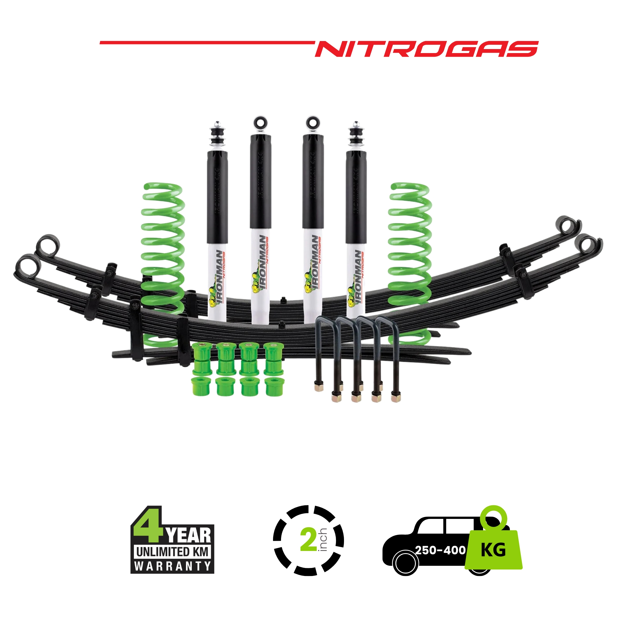 04-LC79-Nitrogas-Suspension-Kit-2-Inch-Lift-250-400 LC79 Nitrogas Suspension Kit 2 Inch Lift 250-400 - Image 1