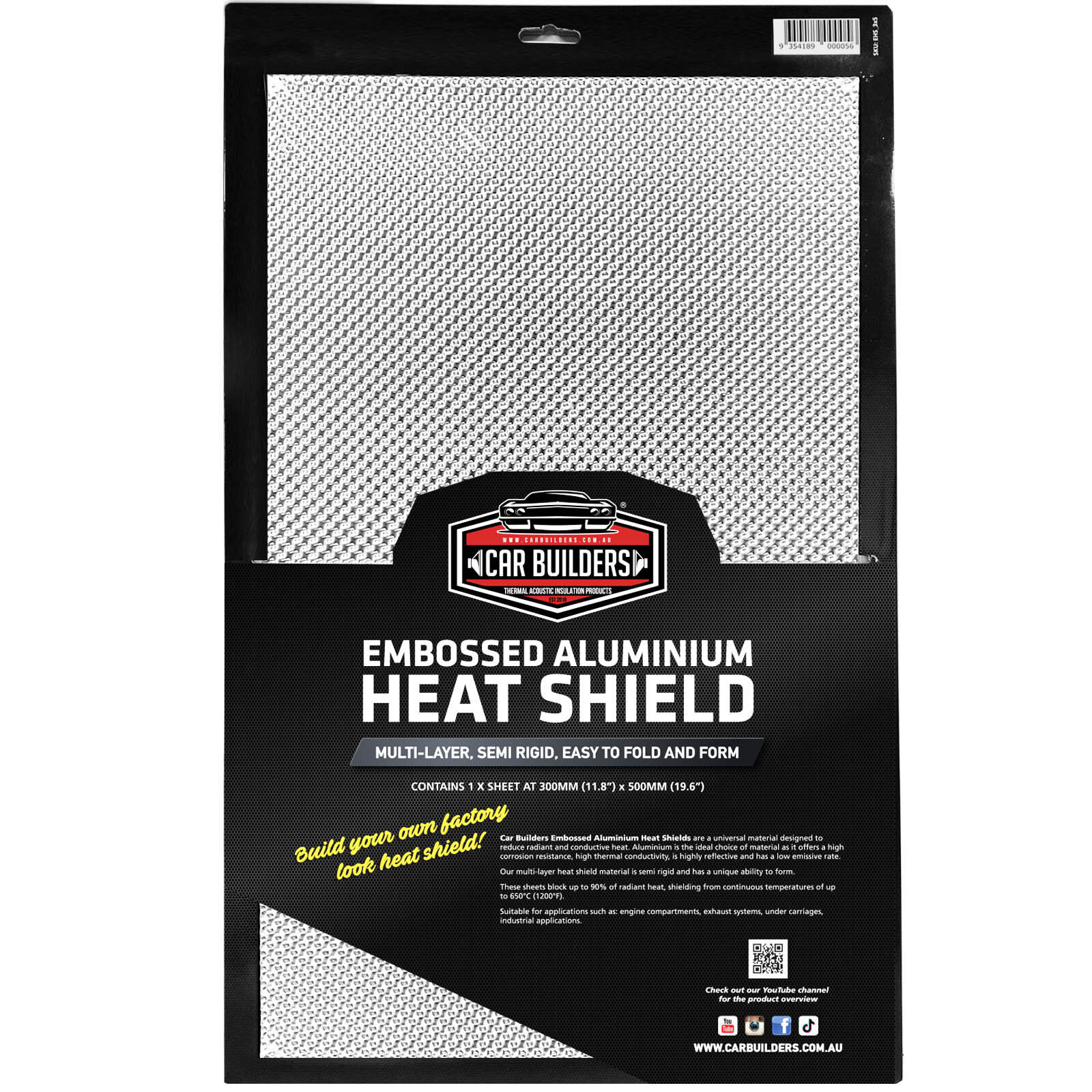 EHS_Parent.jpg Aluminium Embossed Heat Shield - Image 1