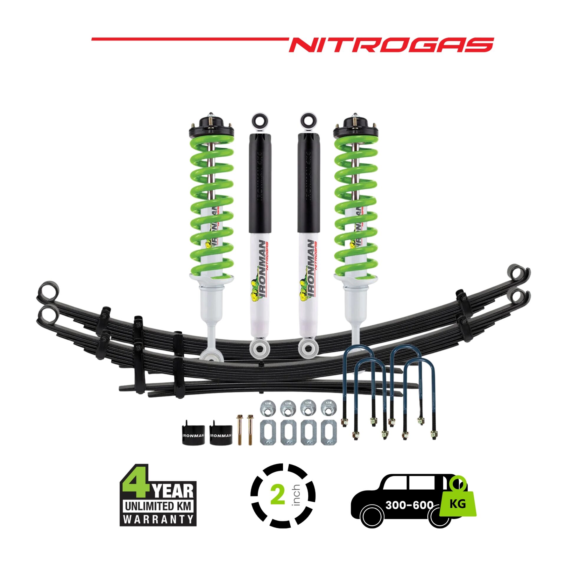 F150-Nitrogas-Suspension-Kit-heavy-300-600 F-150 2 Inch Nitrogas Kit - 300-600 - Image 1