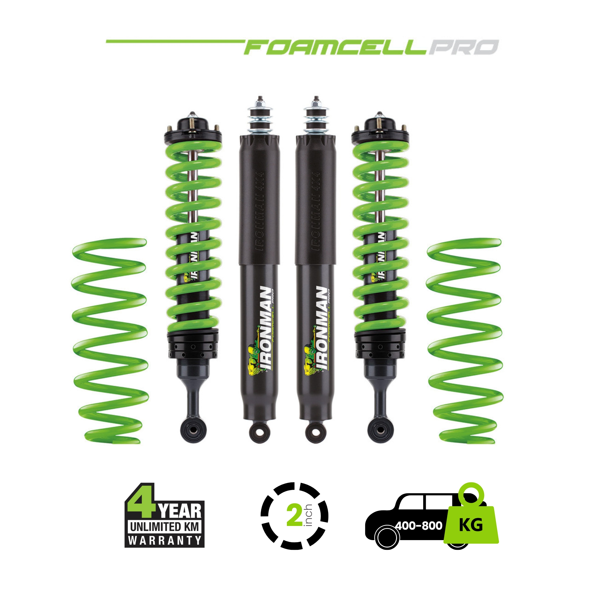 LC200-Foamcell-Pro-Suspension-Kit-400-800 LC200 2 Inch Foam Cell Pro Kit – 400-800 Rear Heavy - Image 1