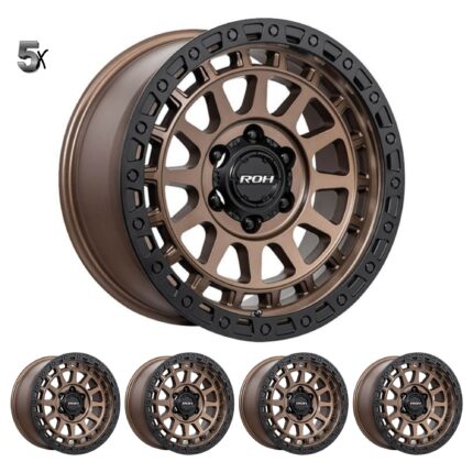 LC71/LC76/LC78/LC79 (16X9) 5x MATT BLACK BRONZE ASSAULT WHEELS (6/139) -12 / -59 OFFSET