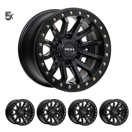 Y61 (17X9) 5x Zullo Matte Black wheels HYBRIDLOCK (6/139) -12 OFFSET
