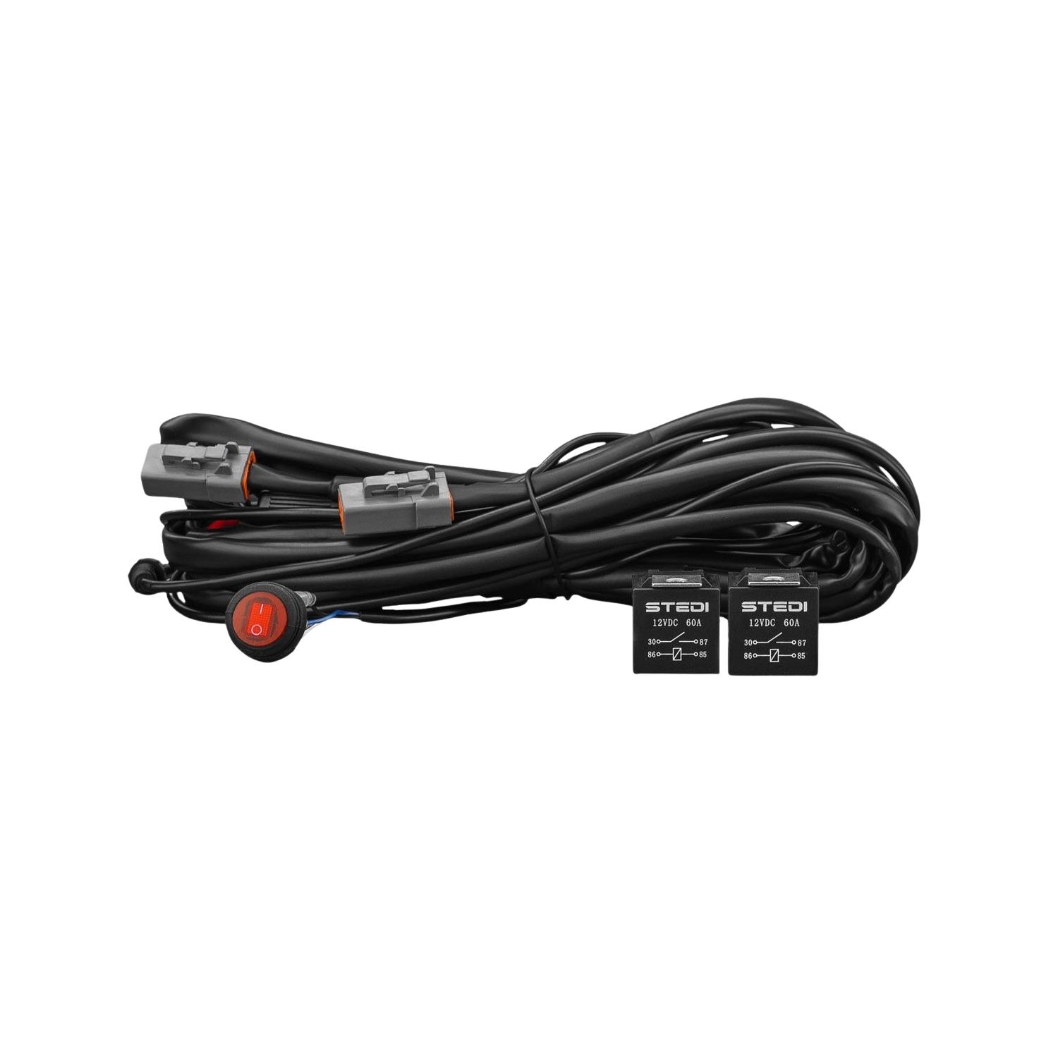 WIRQKFT-SMART-DUAL-RELAY.jpg Dual Relay / Dual Connector Plug & Play SMART Harness™ High Beam Driving Light Wiring - Image 1