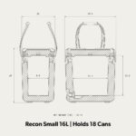 RECON SMALL Passive hard cooler, silt 16l - Image 8