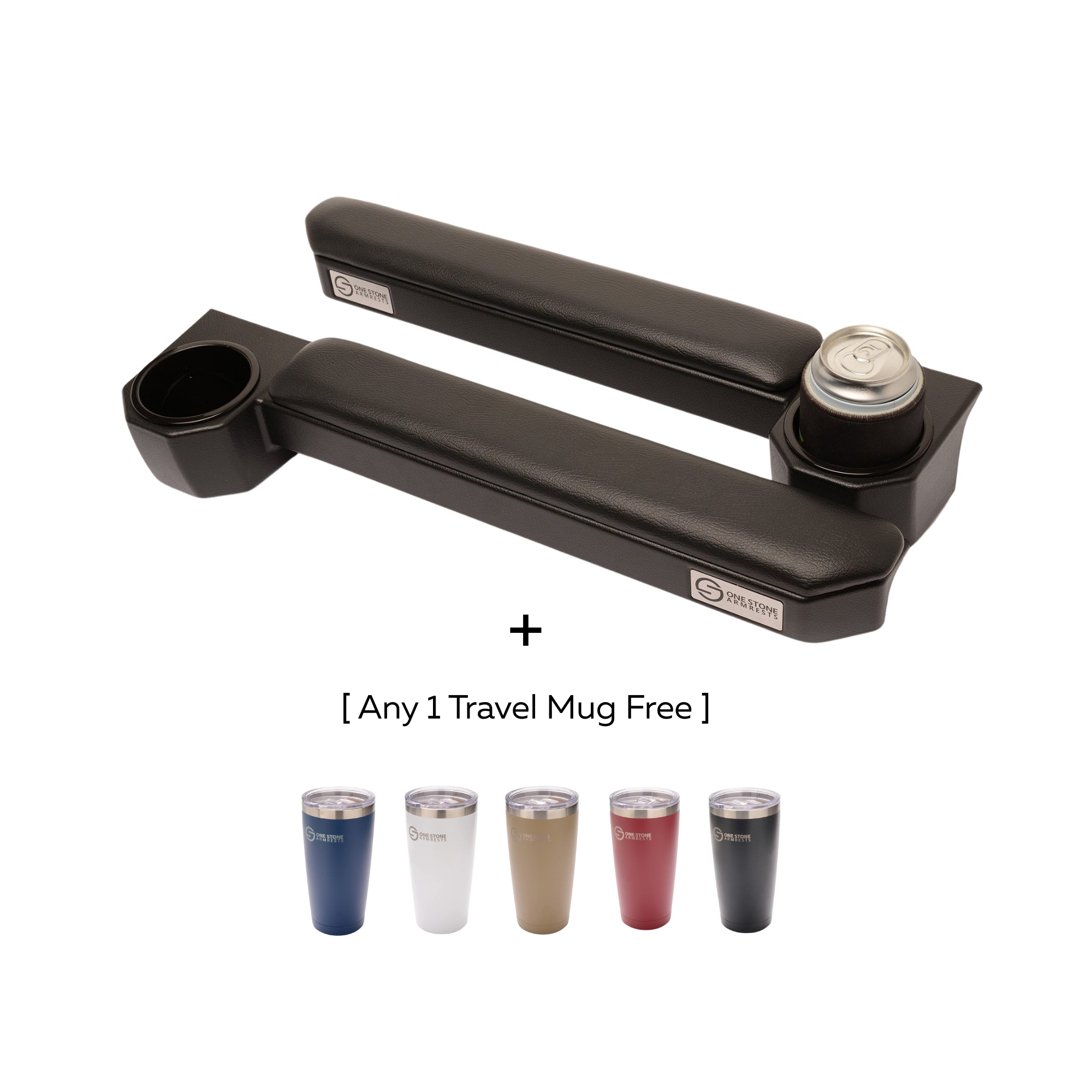 Free Mug - LC 70 Armrest Black Full set LC 70 Armrest Black Full set (driver + passenger side) - Image 1