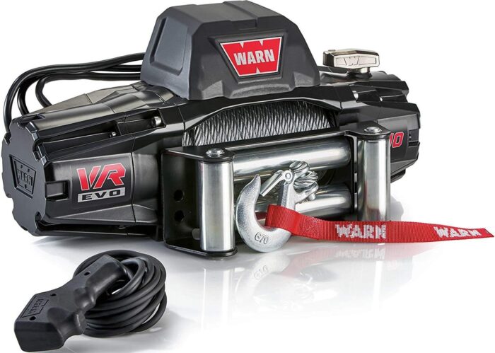 103252 – WARN VR EVO 10 – 10,000 lbs Winch With Steel Rope and Wireless ...