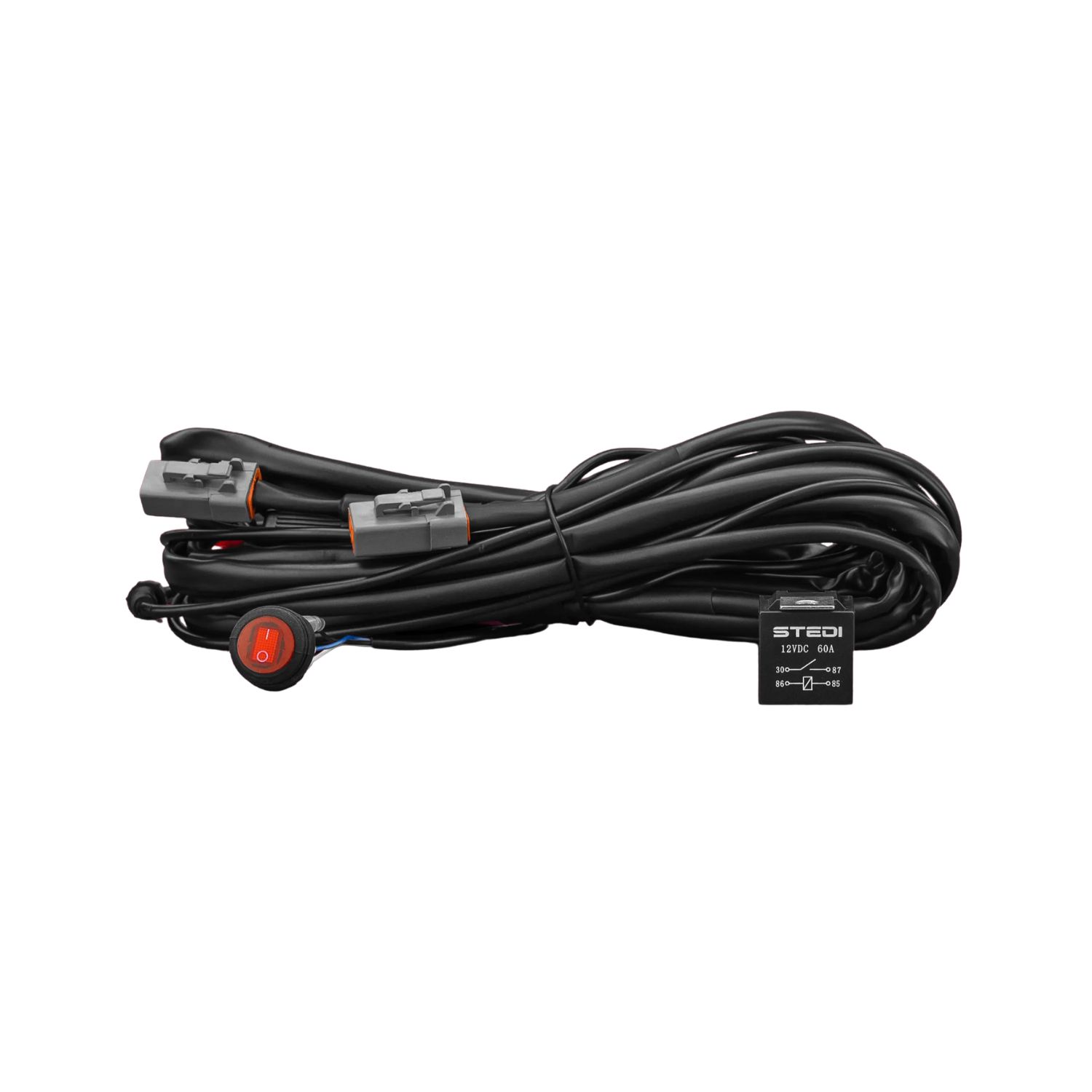 WIRQKFT-SMART.jpg Dual Connector Plug & Play SMART Harness High Beam Driving Light Wiring - Image 1