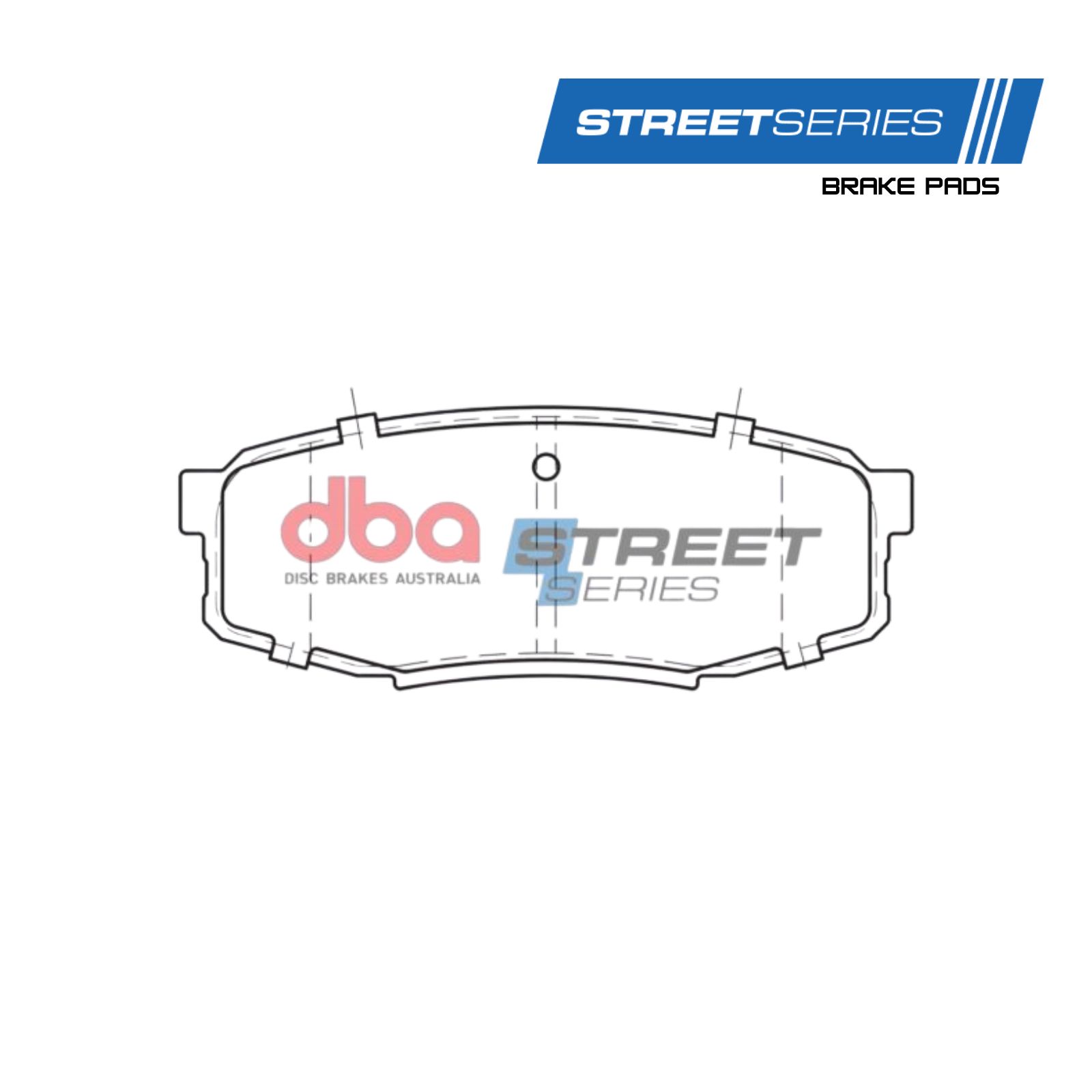 DB1857SS.jpg Rear Street Series Brake Pads - Image 1