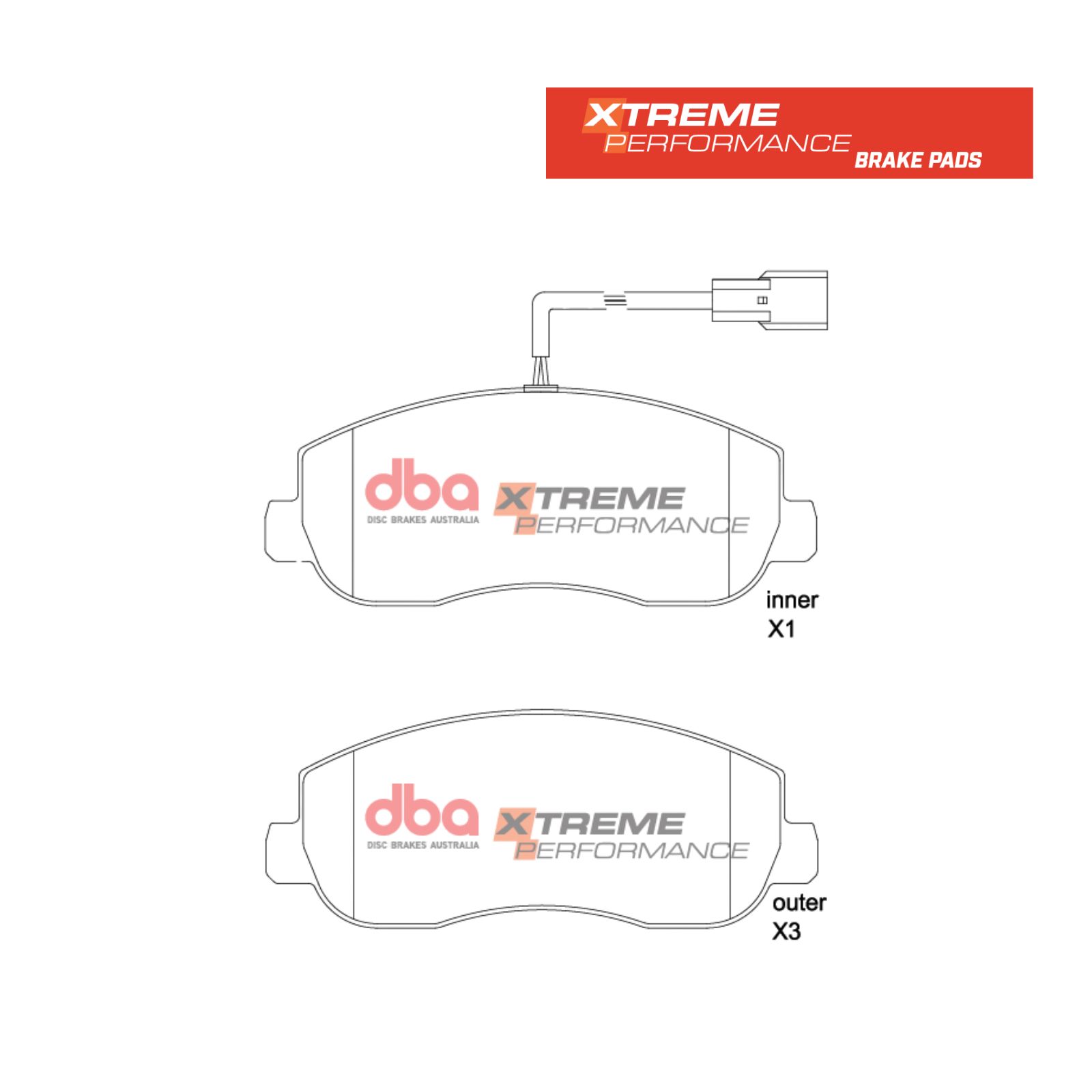 DB2476XP1-1.jpg DB2476XP - Front Xtreme Performance Brake Pads - Image 1