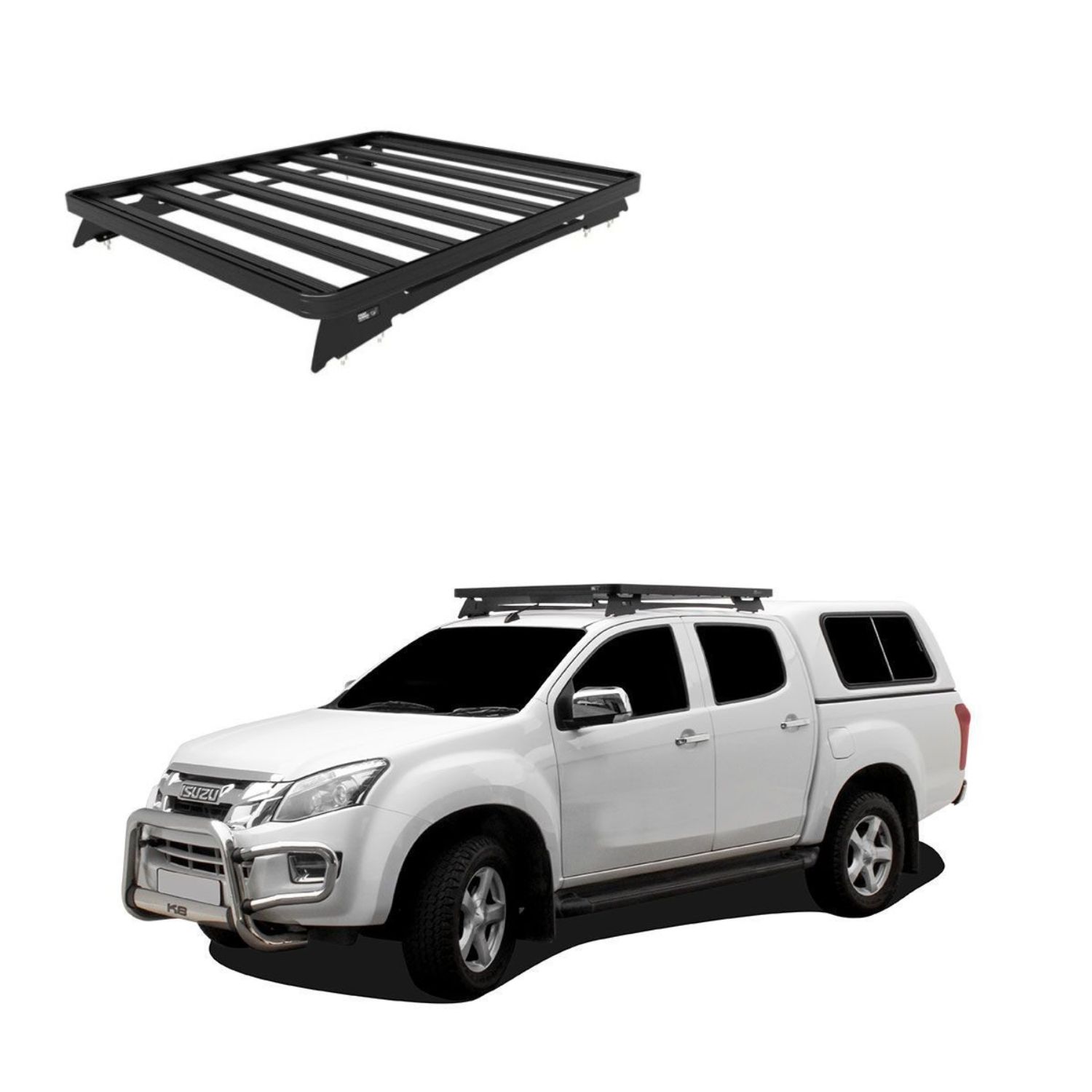 D-MAX RT50852ND GEN DC (2012-2019) SLIMLINE II ROOF RACK KIT – KRID008T D-MAX RT50/85/2ND GEN DC (2012-2019) SLIMLINE II ROOF RACK KIT - KRID008T - Image 1