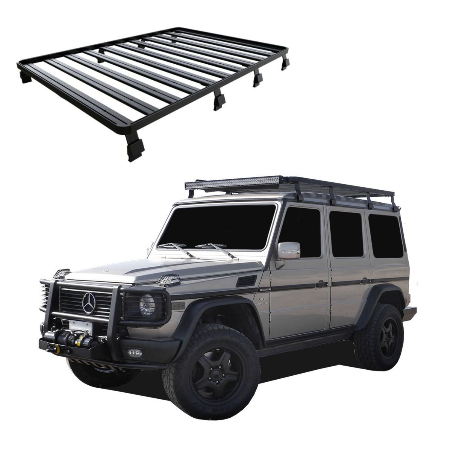 G CLASS (1979-2017) SLIMLINE II ROOF RACK KIT TALL – KRGWT04L G CLASS (1979-2017) SLIMLINE II ROOF RACK KIT / TALL - KRGWT04L - Image 1