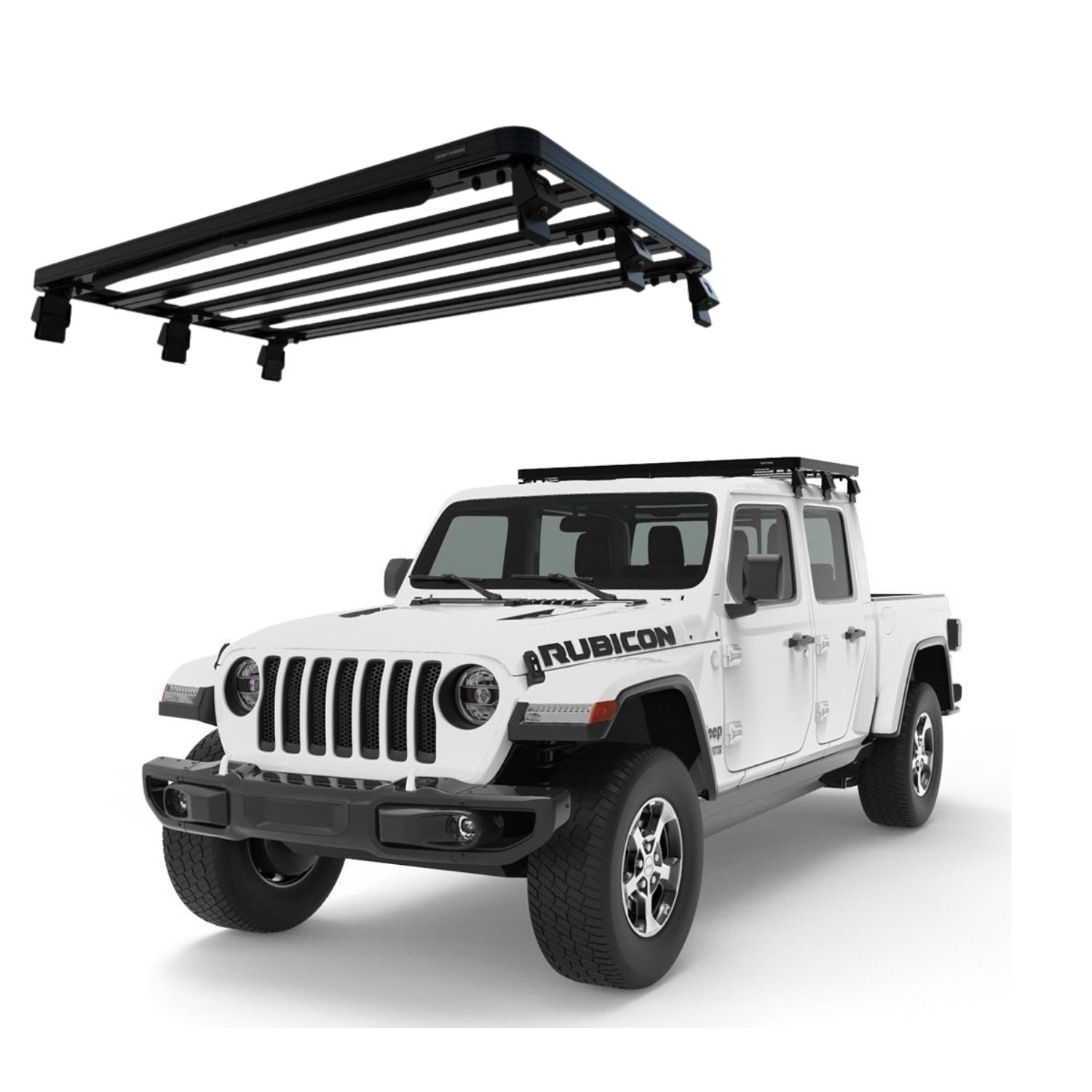 GLADIATOR JT (2020-CURRENT) SLIMLINE II ROOF RACK KIT – KRJG009T GLADIATOR JT (2020-CURRENT) SLIMLINE II ROOF RACK KIT - KRJG009T - Image 1
