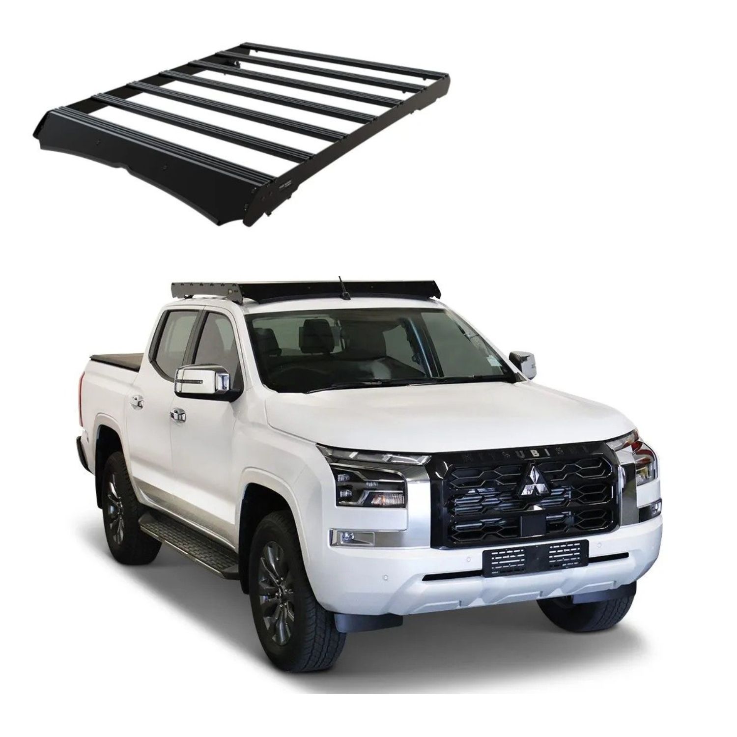 Mitsubishi Triton MV 6th Gen Double Cab (2024-Current) Slimsport Roof Rack Kit Mitsubishi Triton MV 6th Gen Double Cab (2024-Current) Slimsport Roof Rack Kit - Image 1