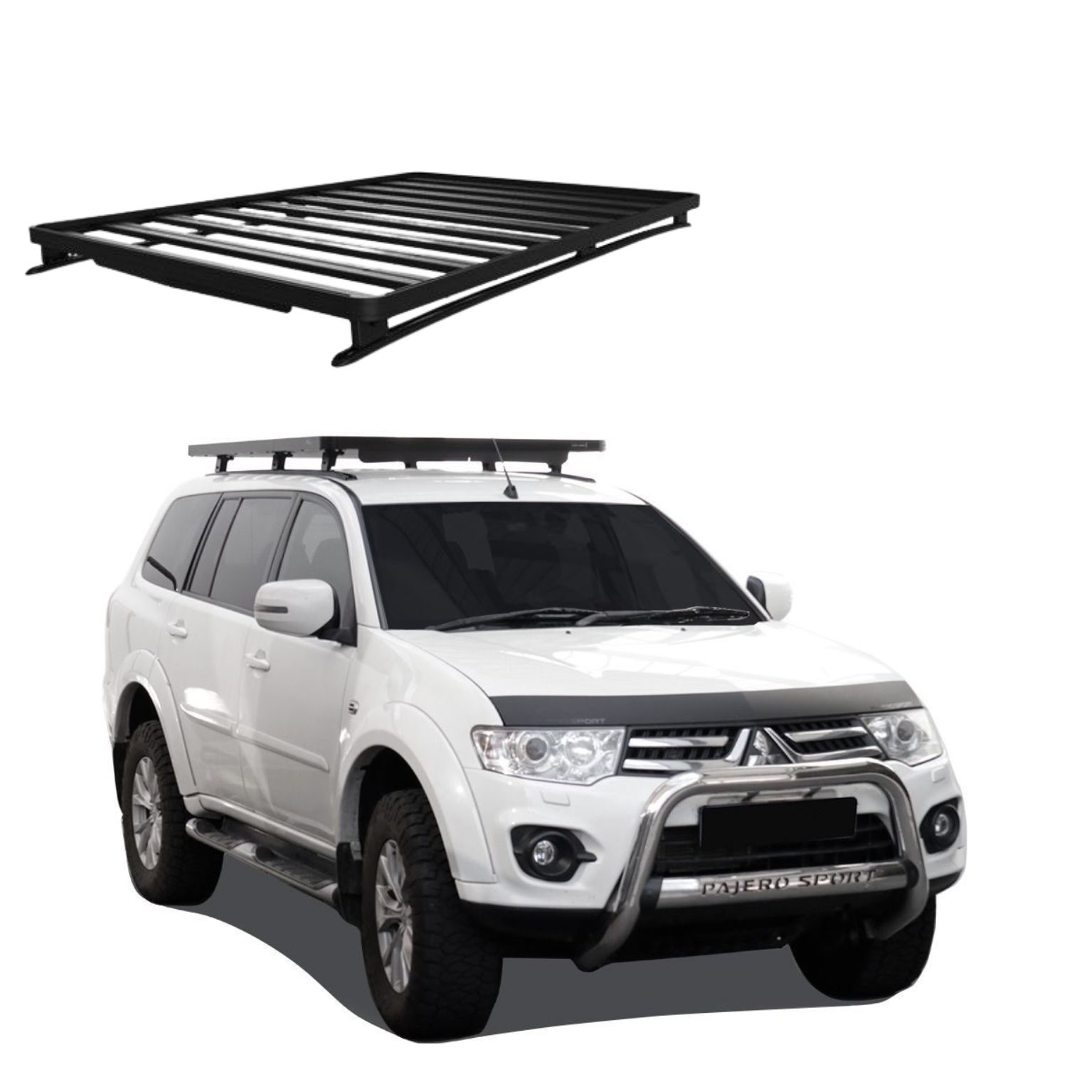 PAJERO MONTERO SPORT (2008-2015) SLIMLINE II ROOF RACK KIT – KRMP009T PAJERO MONTERO SPORT (2008-2015) SLIMLINE II ROOF RACK KIT - KRMP009T - Image 1