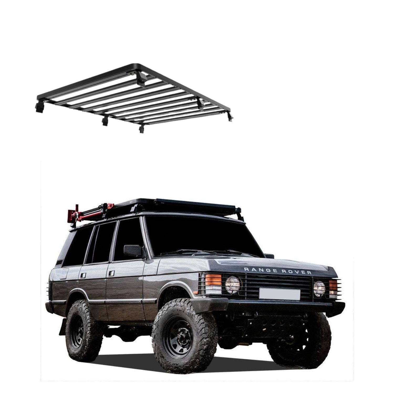 RANGE ROVER (1970-1996) SLIMLINE II ROOF RACK KIT – KRRR002L RANGE ROVER (1970-1996) SLIMLINE II ROOF RACK KIT - KRRR002L - Image 1