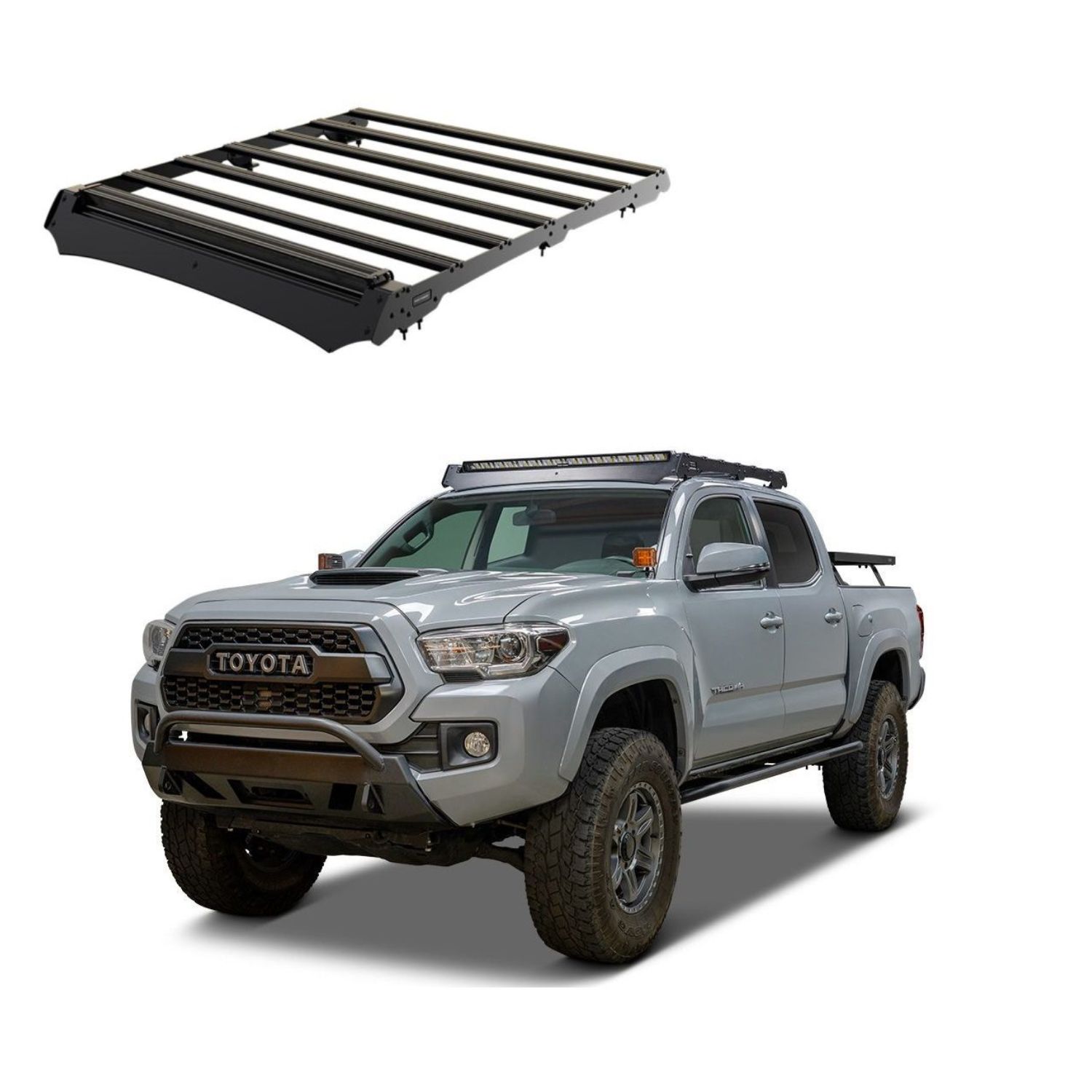 TOYOTA TACOMA (2005-CURRENT) SLIMSPORT ROOF RACK KIT LIGHTBAR READY – BY FRONT RUNNER TOYOTA TACOMA (2005-CURRENT) SLIMSPORT ROOF RACK KIT / LIGHTBAR READY - BY FRONT RUNNER - Image 1
