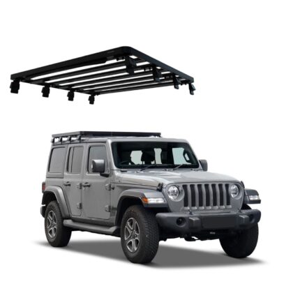 WRANGLER JL 4 DOOR (2018-CURRENT) SLIMLINE II 1/2 ROOF RACK KIT - KRJW027T
